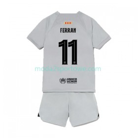 Koszulka FC Barcelona Ferran Torres 11 Dziecięcy Trzeci Stroje Piłkarskie 2022/23 Krótki Rękaw